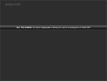 Tablet Screenshot of poxy.com